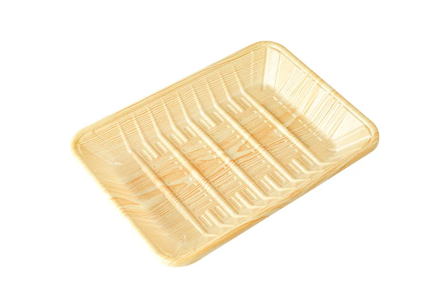 Wood Grain Plastic Tray