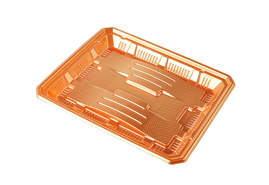 Orange Seafood Plastic Tray