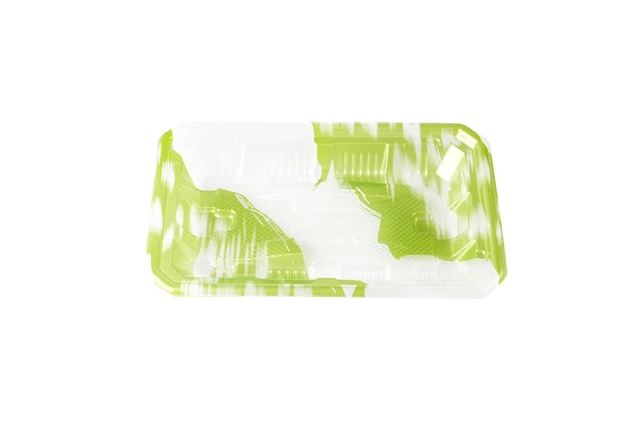 Green Plastic PET Seafood Tray