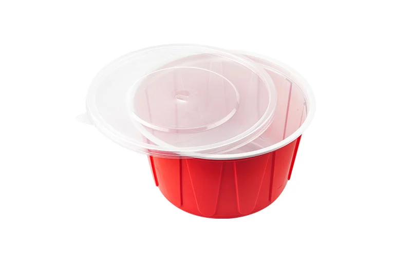 1500ml Red And White Lunch Bowl