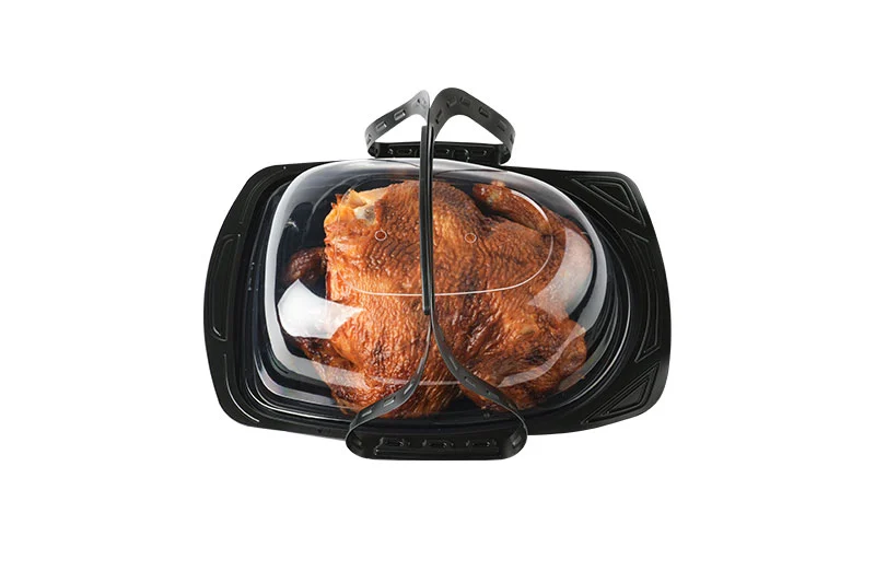 Black Medium Roast Chicken Contianer