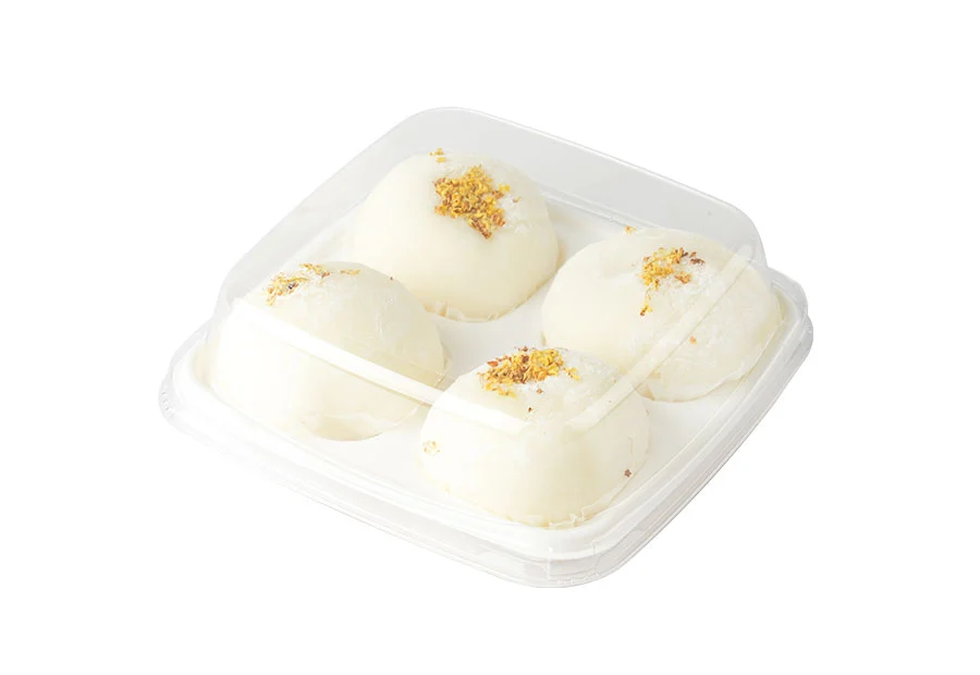 4-compartment Dessert Plastic Box