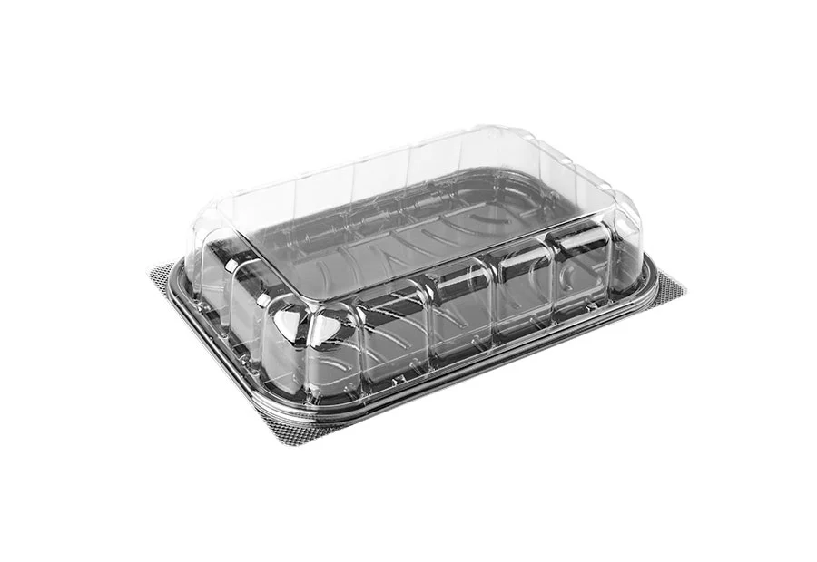 Rectangle Black Bakery Box With Lid