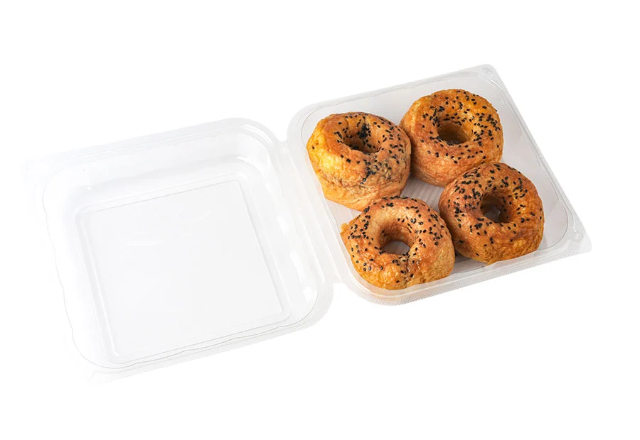 Square PET Plastic Food Packaging Box