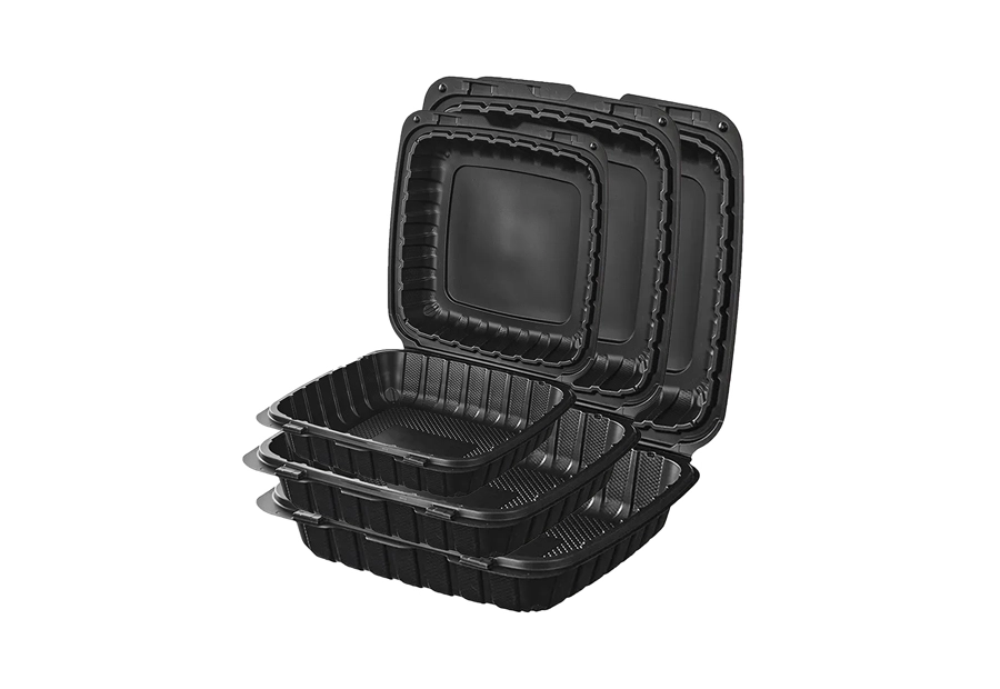 Rectangular MFPP single-compartment container