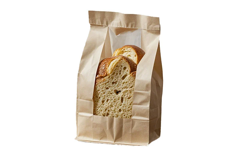 Biodegradable Custom Paper Bags with Clear Window Wholesale